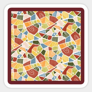 Summer Solid Shapes Sticker